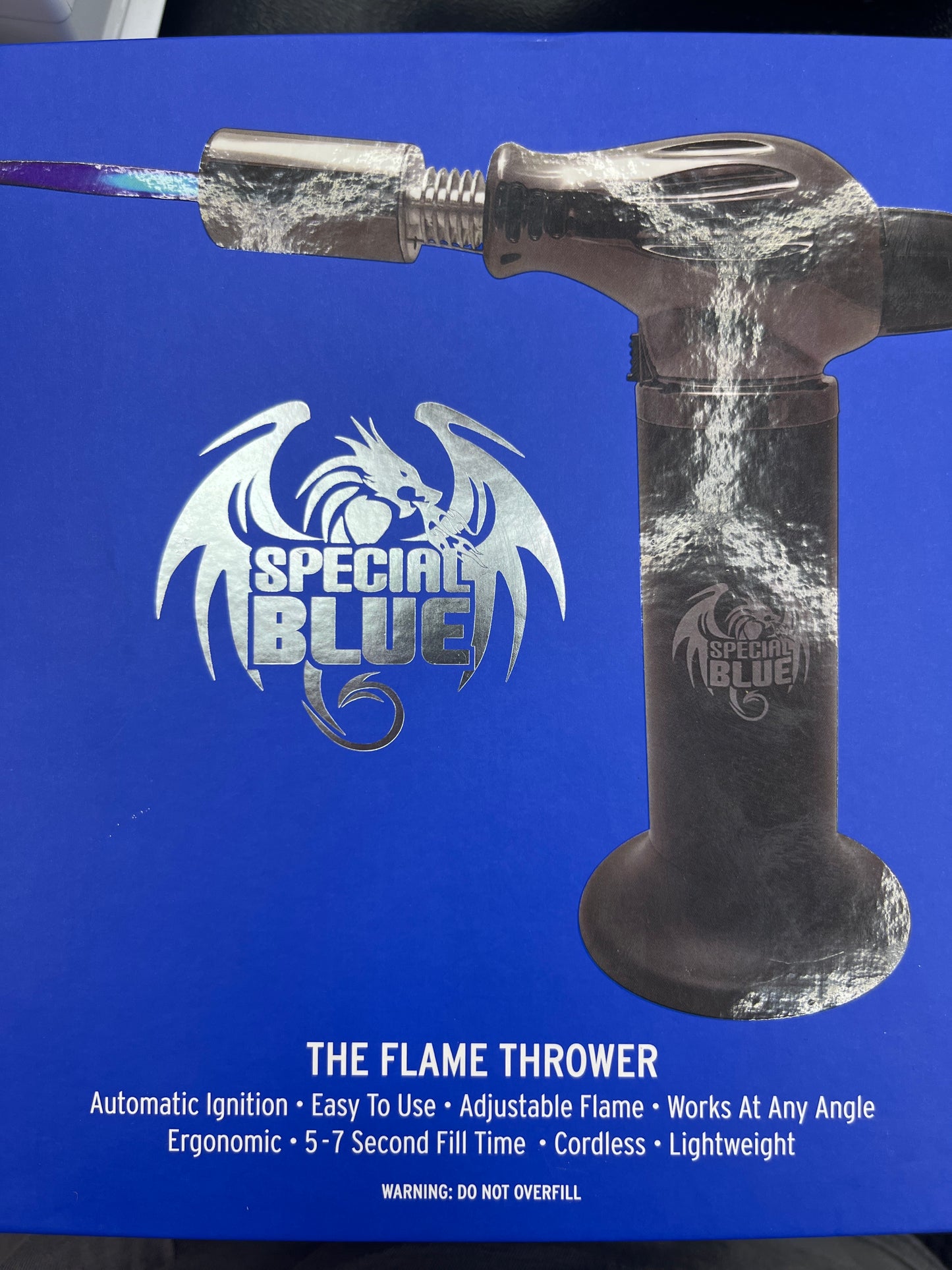 Special blue flamethrower