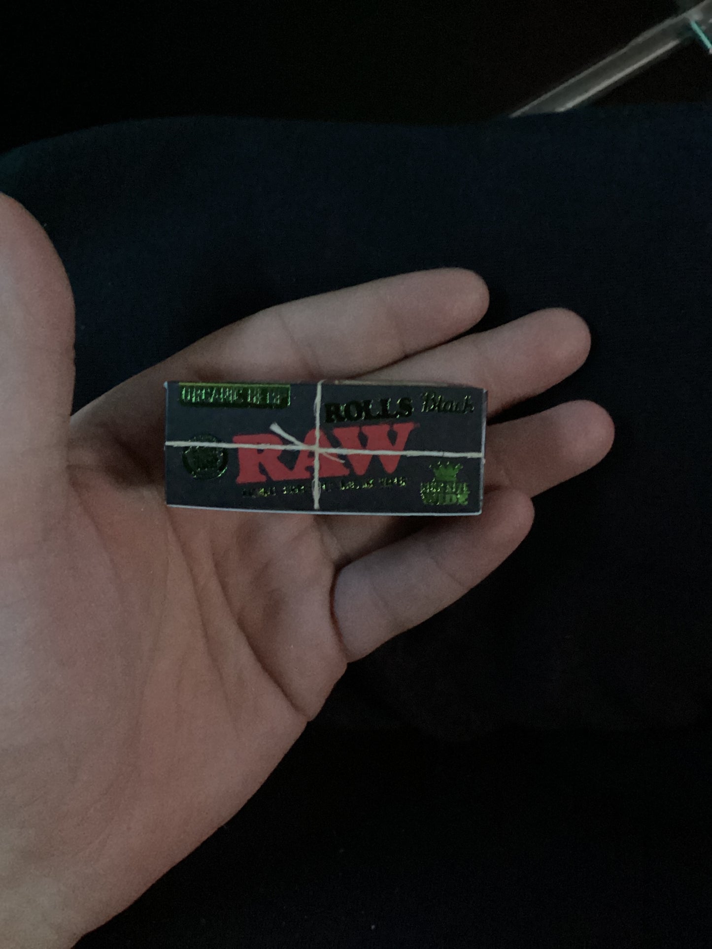 Raw black organic hemp single wide 3 meter rolls