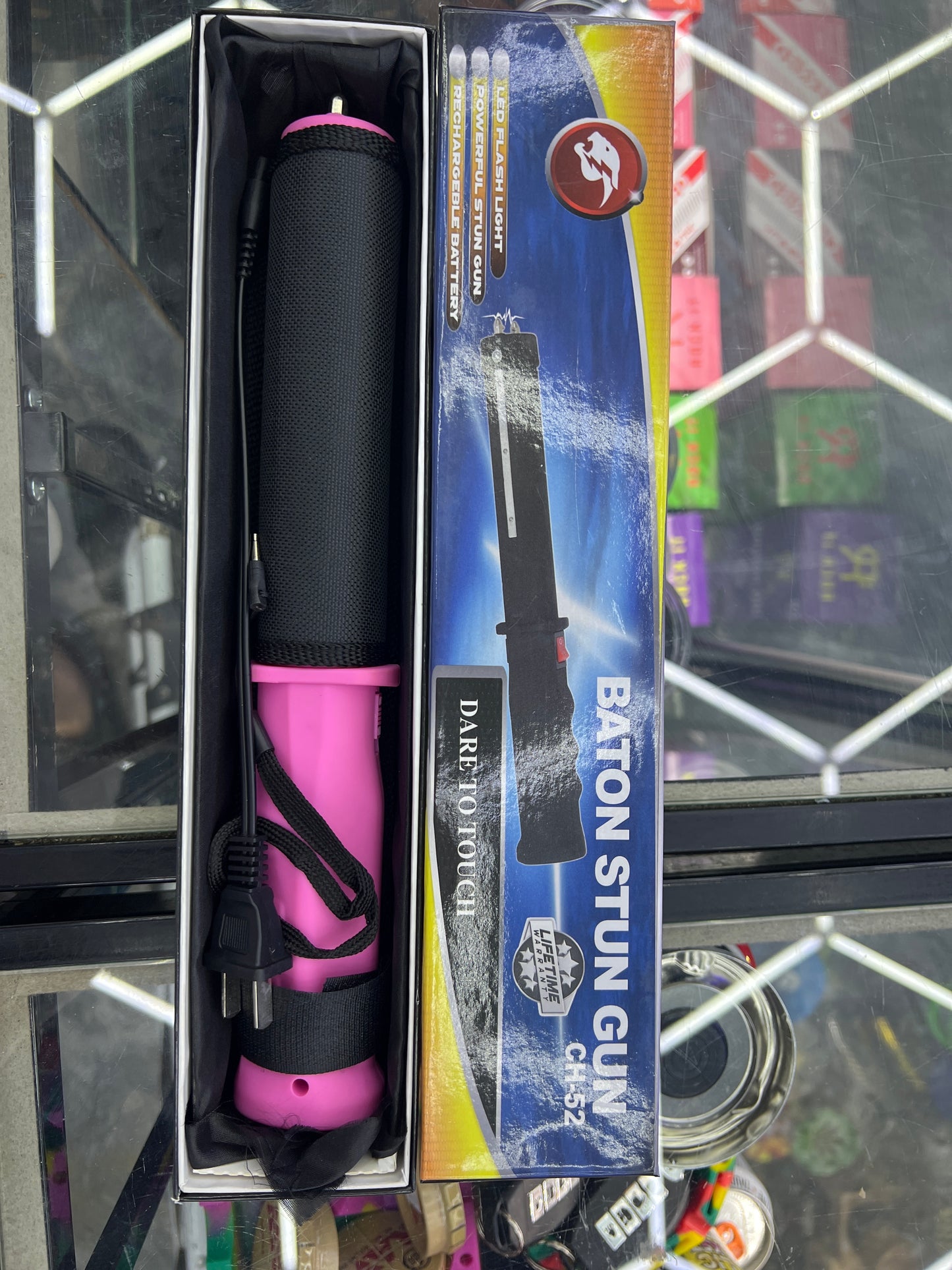 Pink baton stun gun