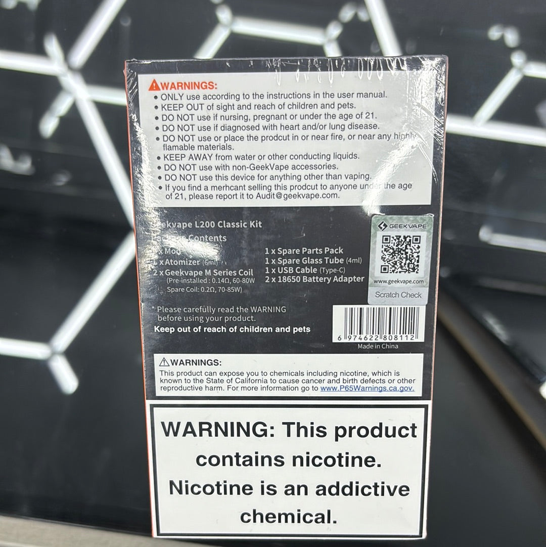 Geekvape L200 classic kit black