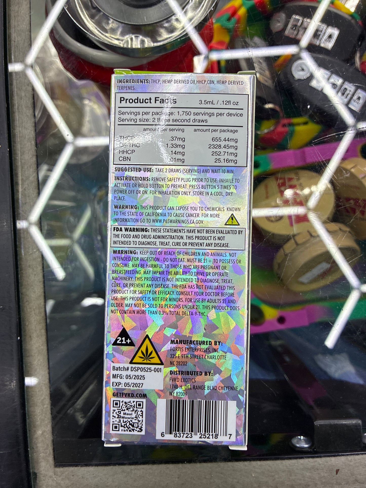 FVKD Exotics thcp+hhcp+d8 Maui wowie sativa