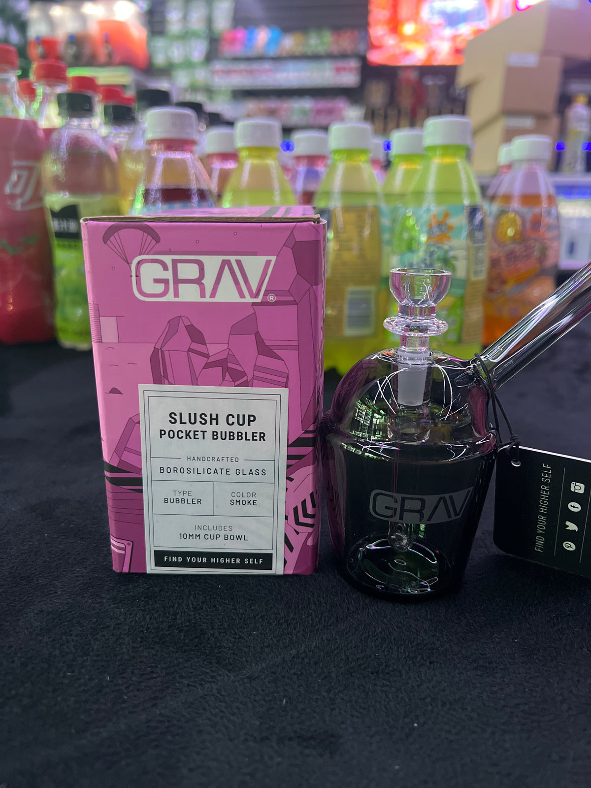 GRAV SLUSH CUP POCKET BUBBLER | SMOKE