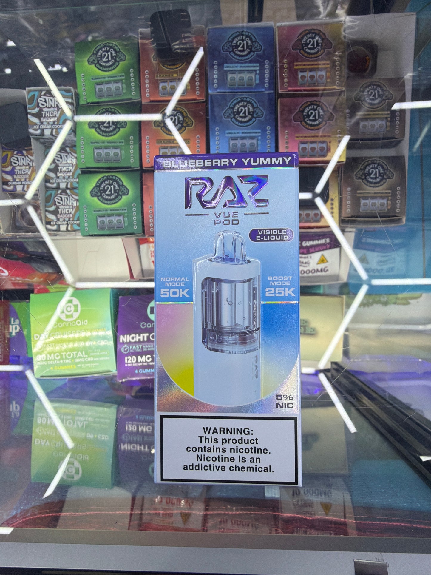 Raz Vue Pod 50k puff disposable Blueberry yummy
