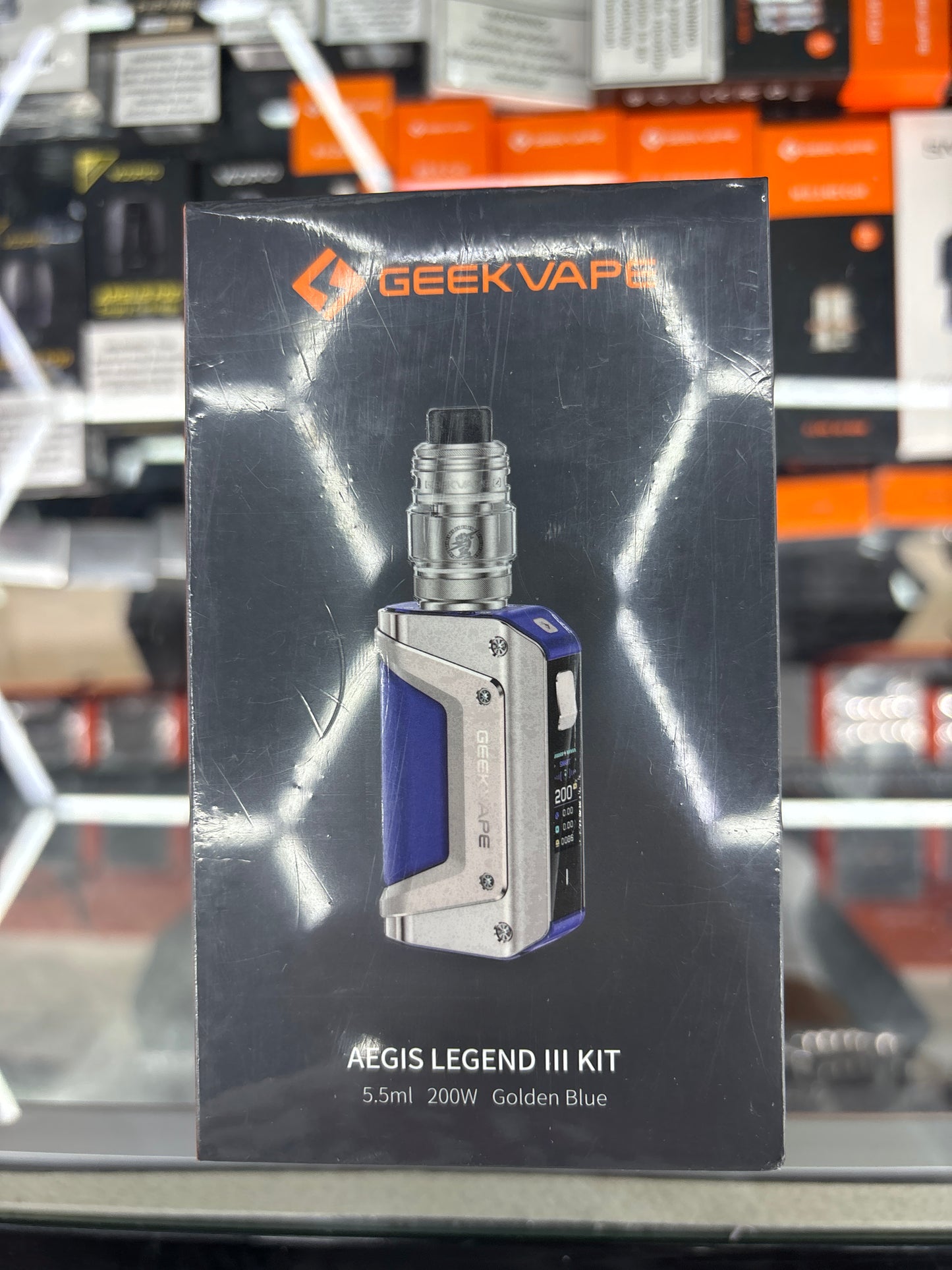 Geekvape aegis legend 3 kit blue and silver