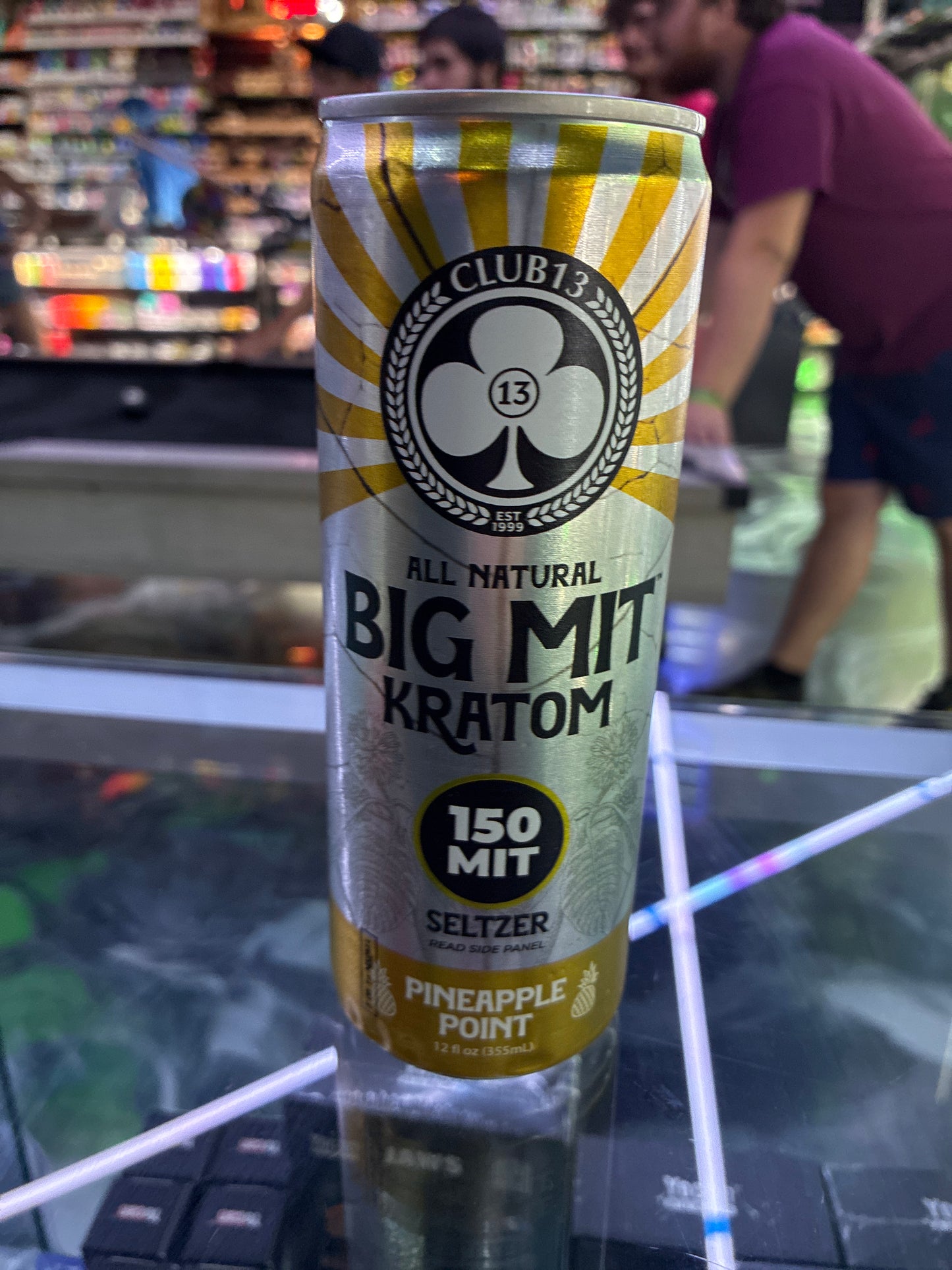Club 13 all natural big mit kratom seltzer 150mit pineapple point