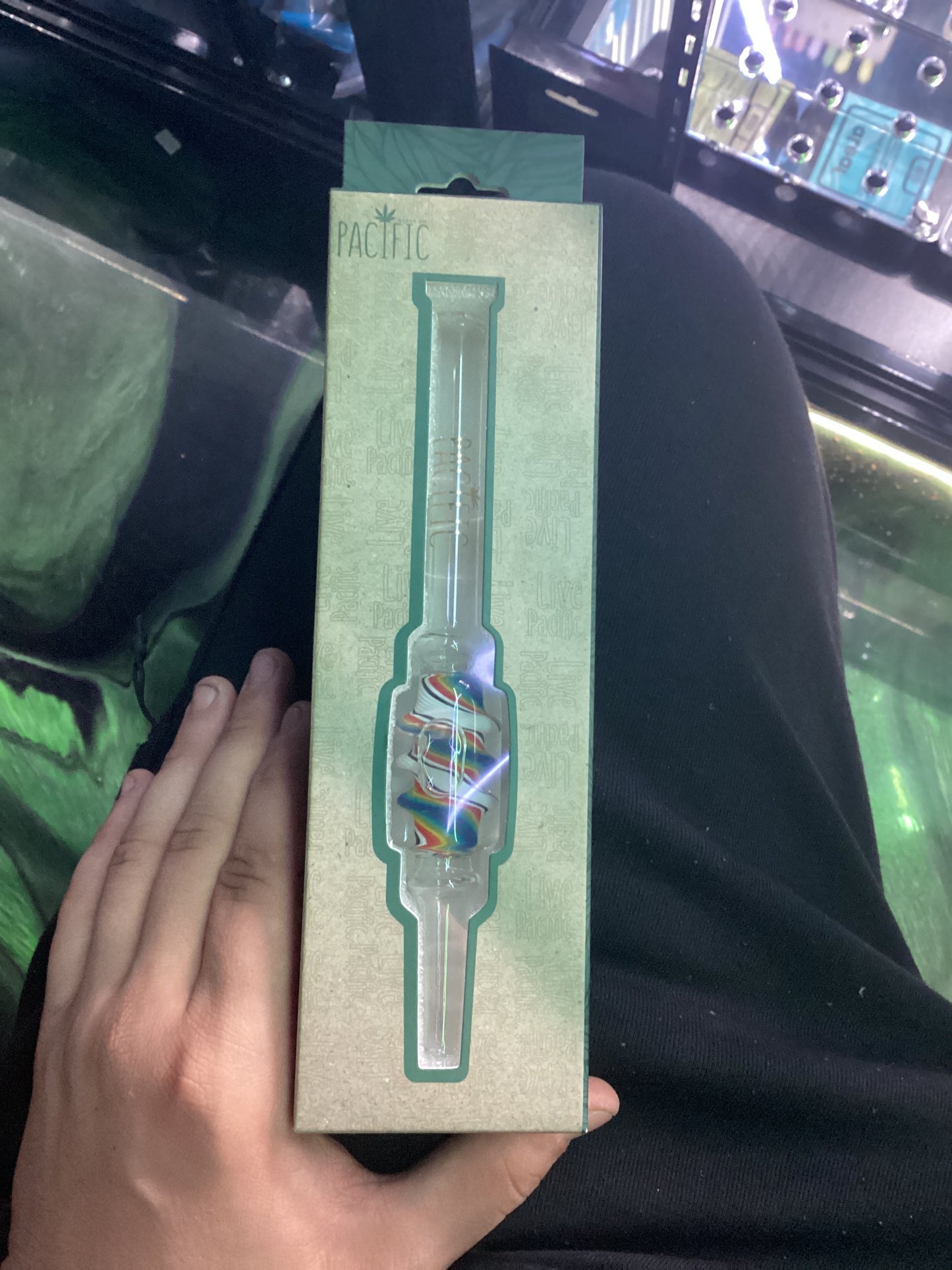 Pacific nectar collector with glycerin w colorful spirals