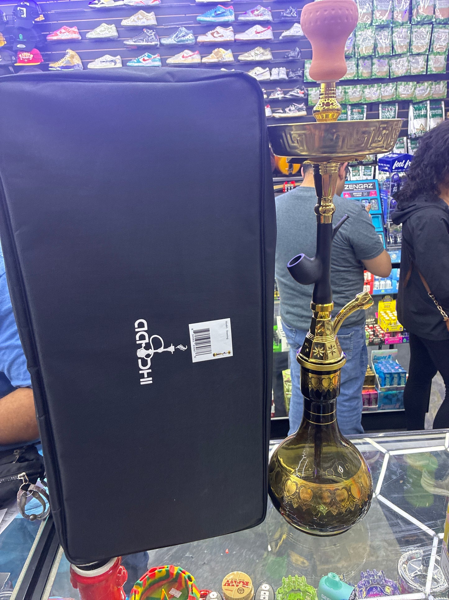 Aadhi hookah- stunning 30’ black & gold