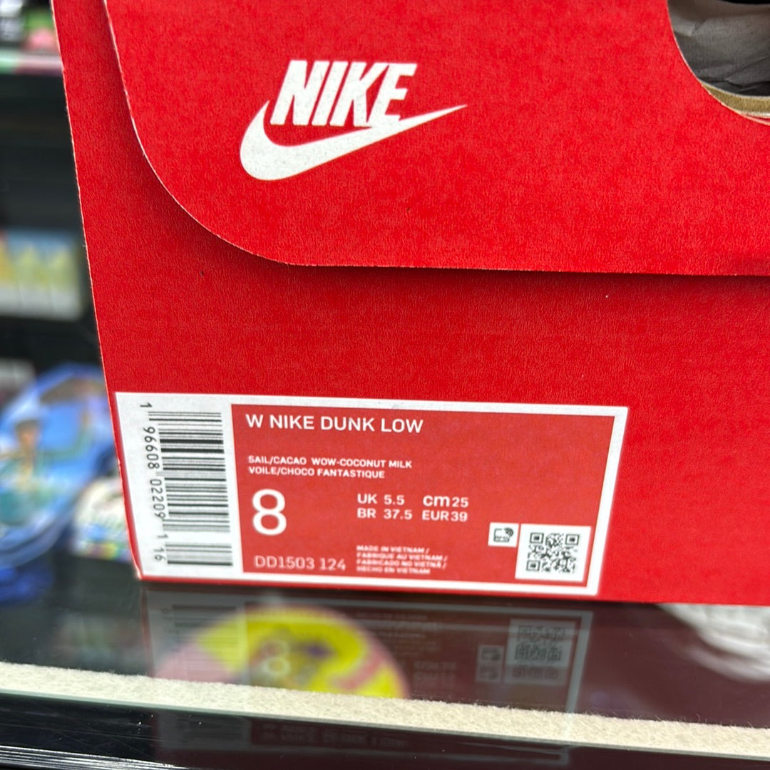 Nike dunk, low sale/Coco wild, coconut milk violet/Cocoa fantastic size 8