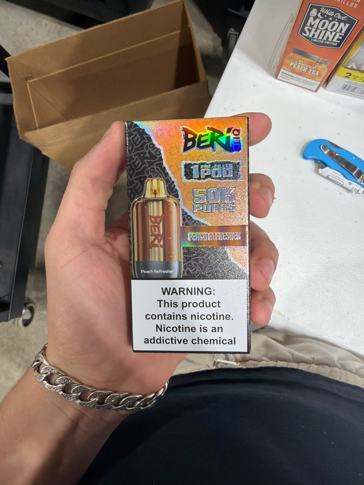 Beri Cliq 50k Pod Only peach refresher