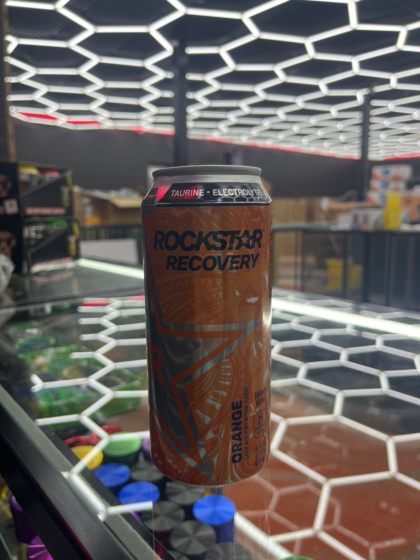 Rockstar recovery orange stash jar