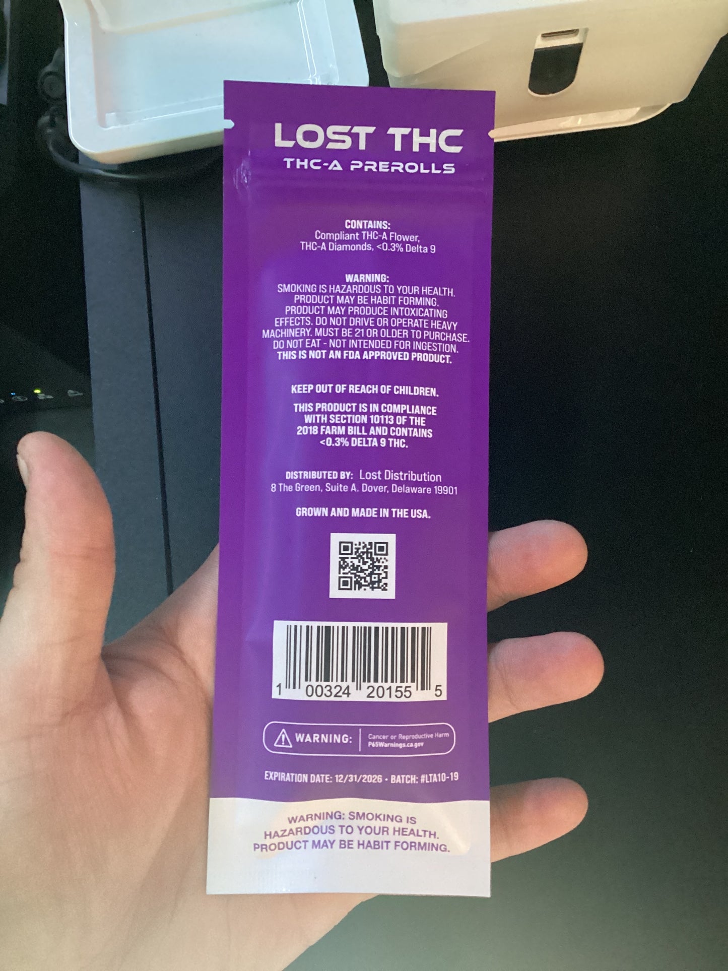 Lost thc-a pre-rolls, vvs sugar cali runtz