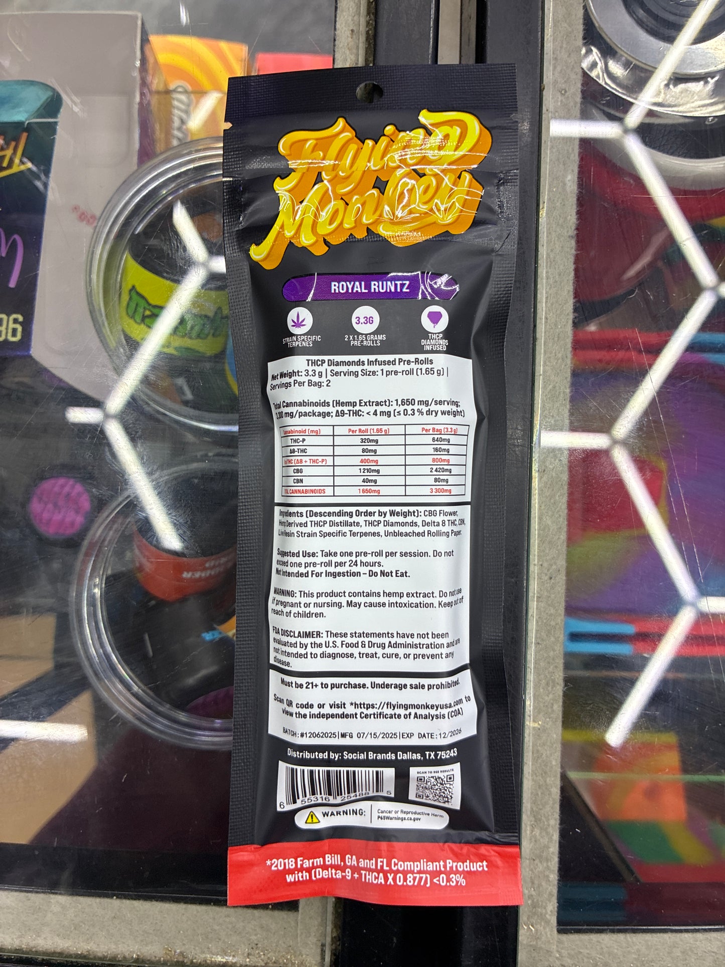 Flying monkey gold rosin enhanced royal runtz hybrid