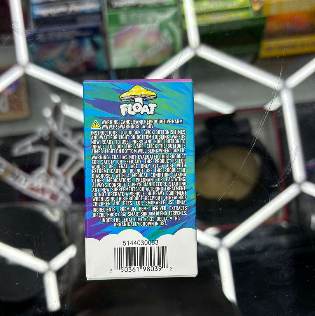Float vapes nightcap 4 g disposable vape mushroom blend