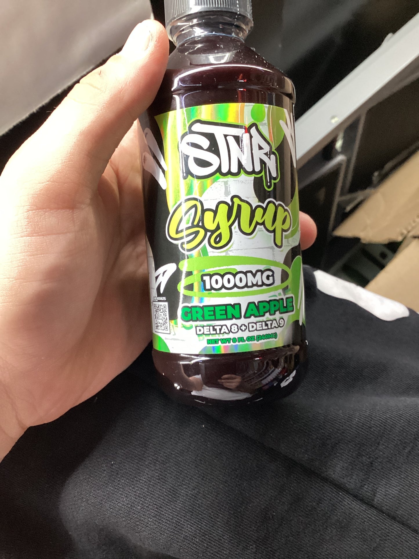 Stnr syrup 1000 mg green apple