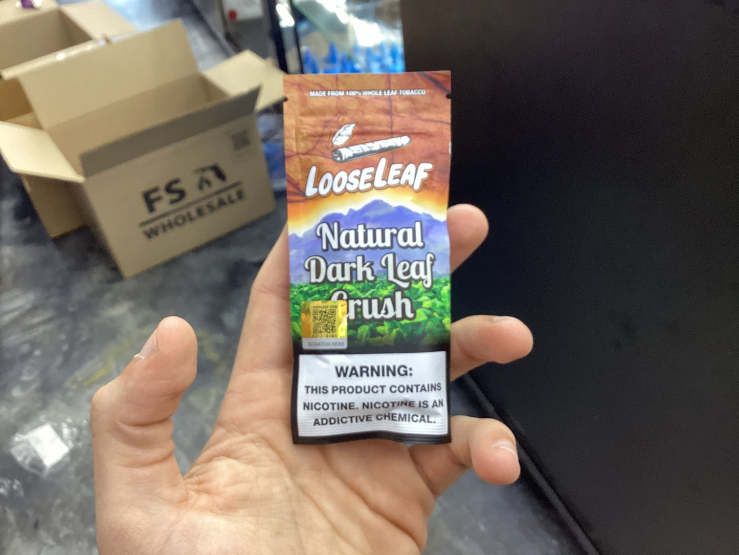 Loose leaf natural darl leaf crush blend