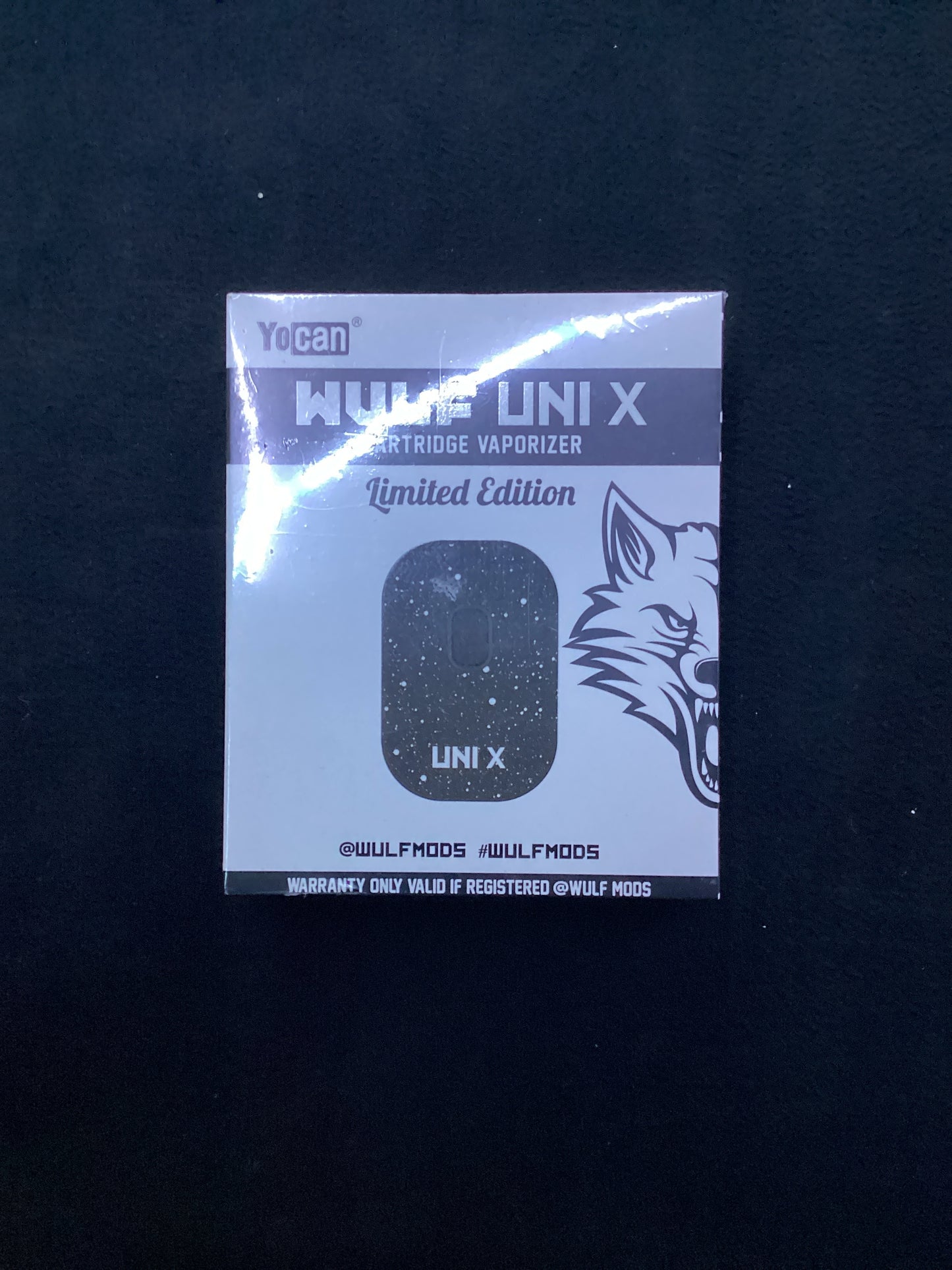 Yocan wulf uni x cartridge vaporizer, limited edition black and white
