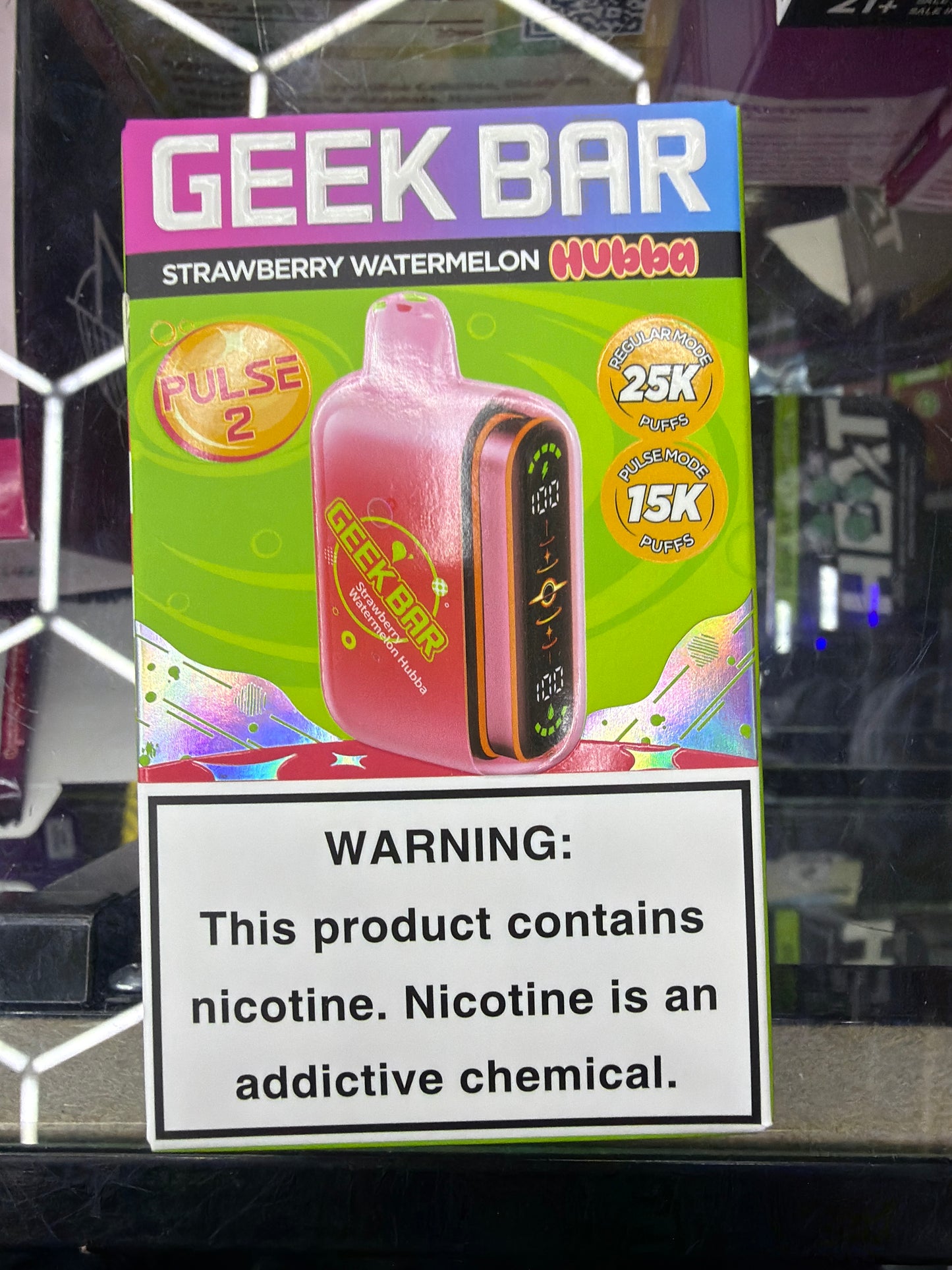 Geek bar pulse x2 Strawberry Watermelon Hubba