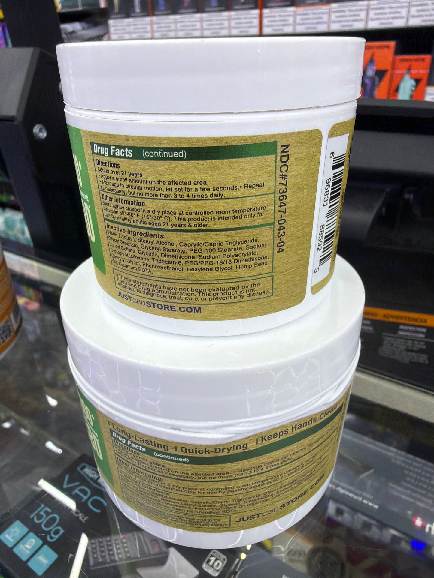 Just cbd soothing cream unscented 500mg