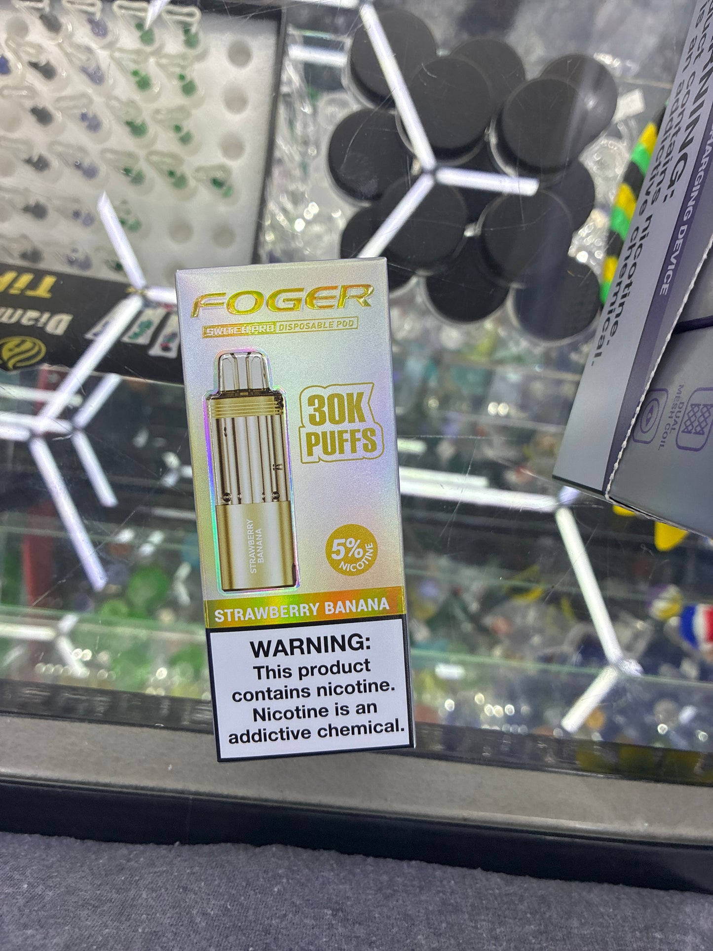 Fogger switch pro disposable pod 30k puffs strawberry banana