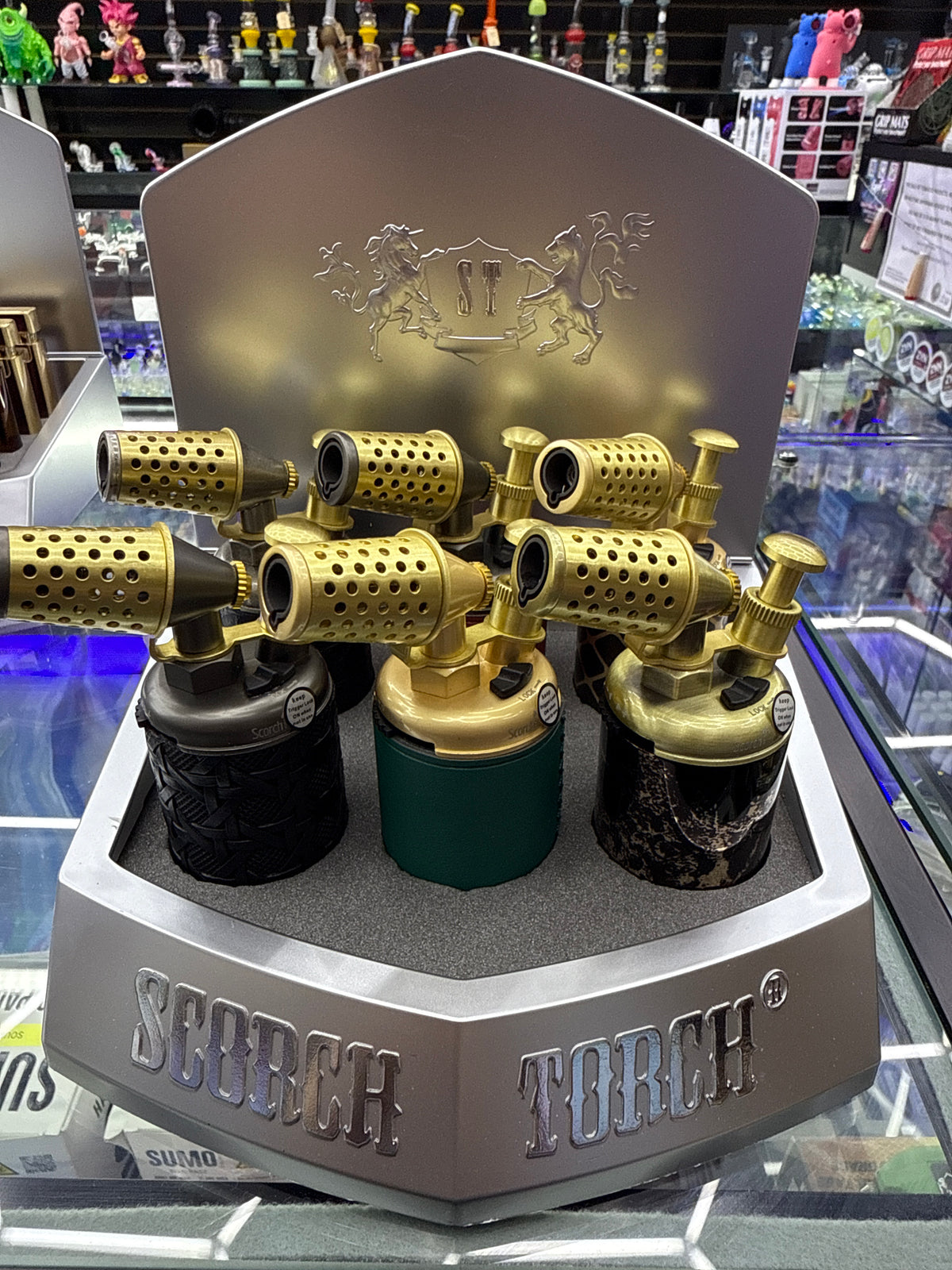 Scorch torch leather handle