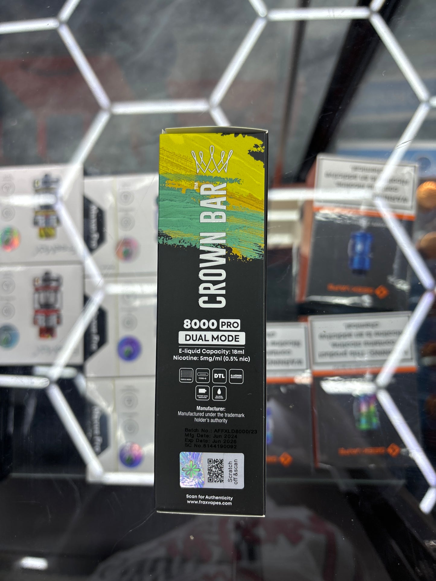 Al fakher crown bar lemon mint 8000puffs