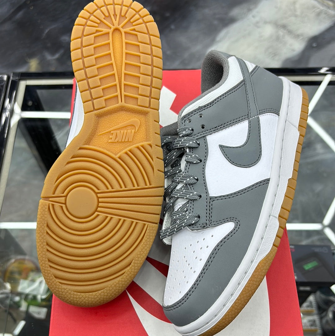 Nike dunk low gs white/smoke grey size 5.5y