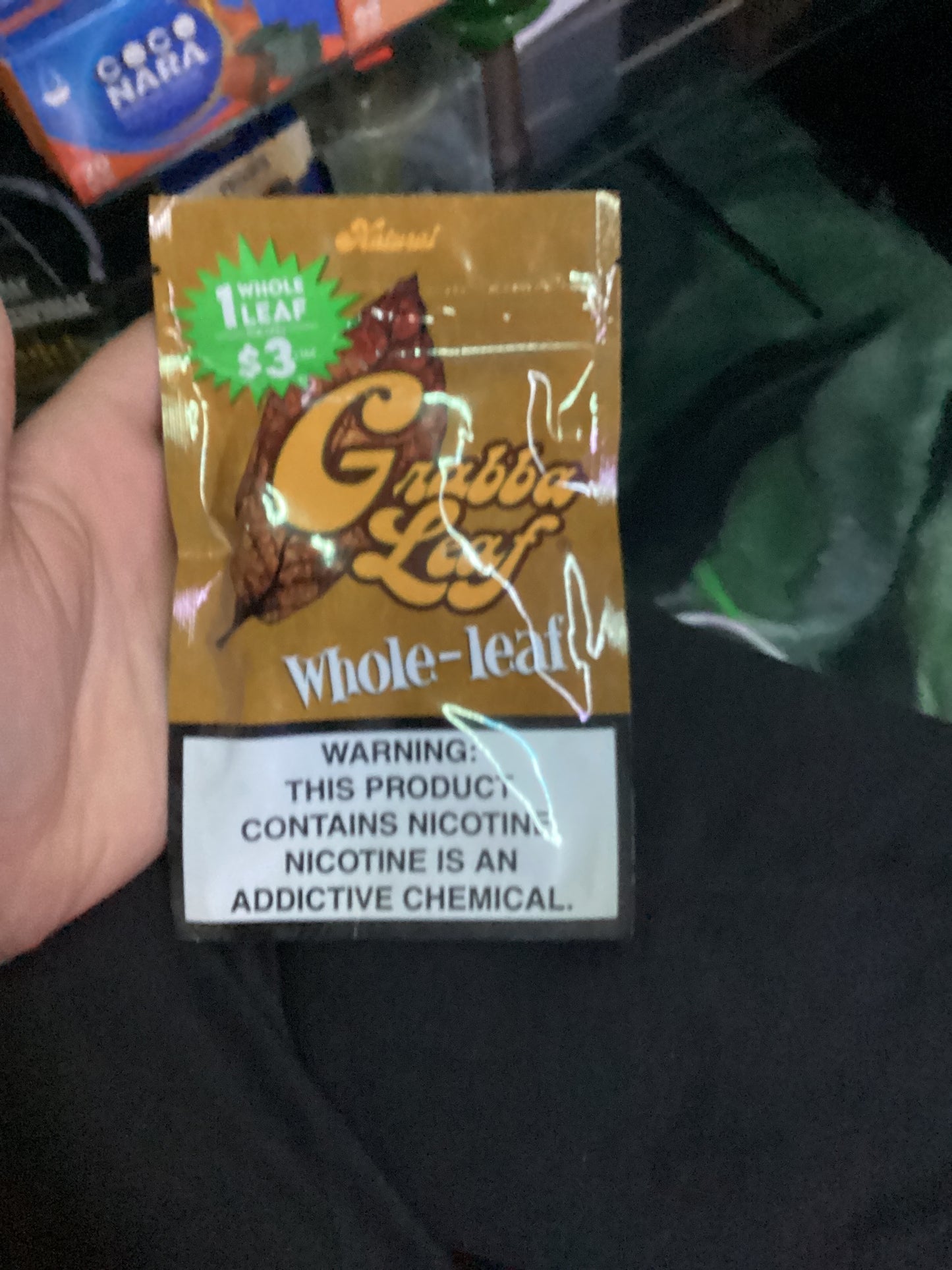 Grabba leaf whole leaf light