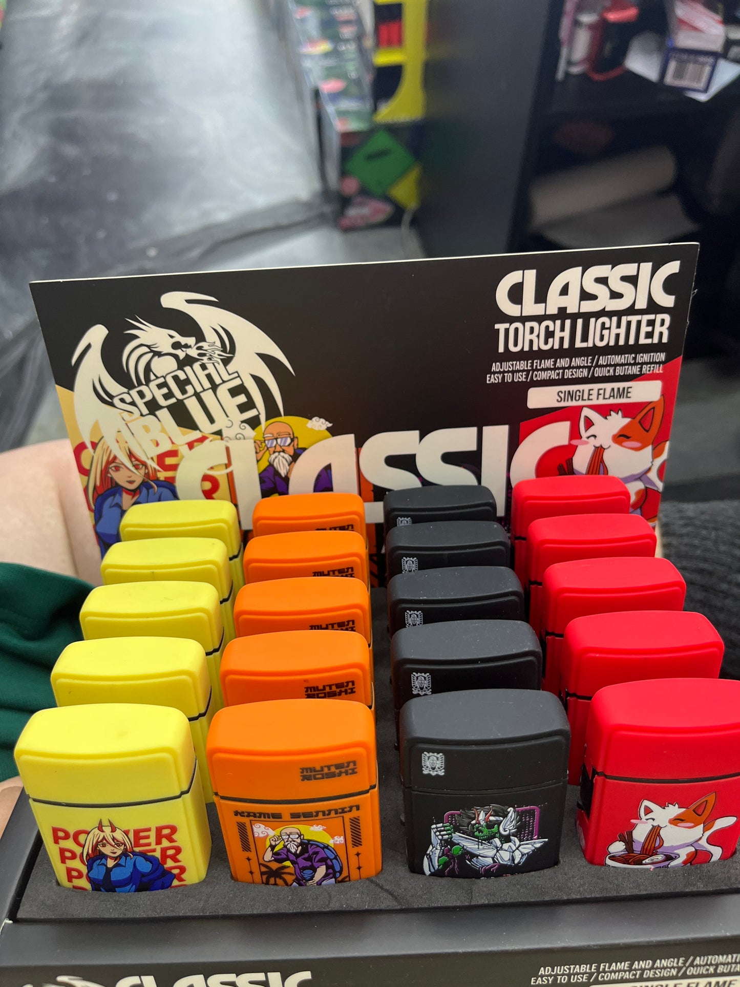 Special blue classic touch lighter