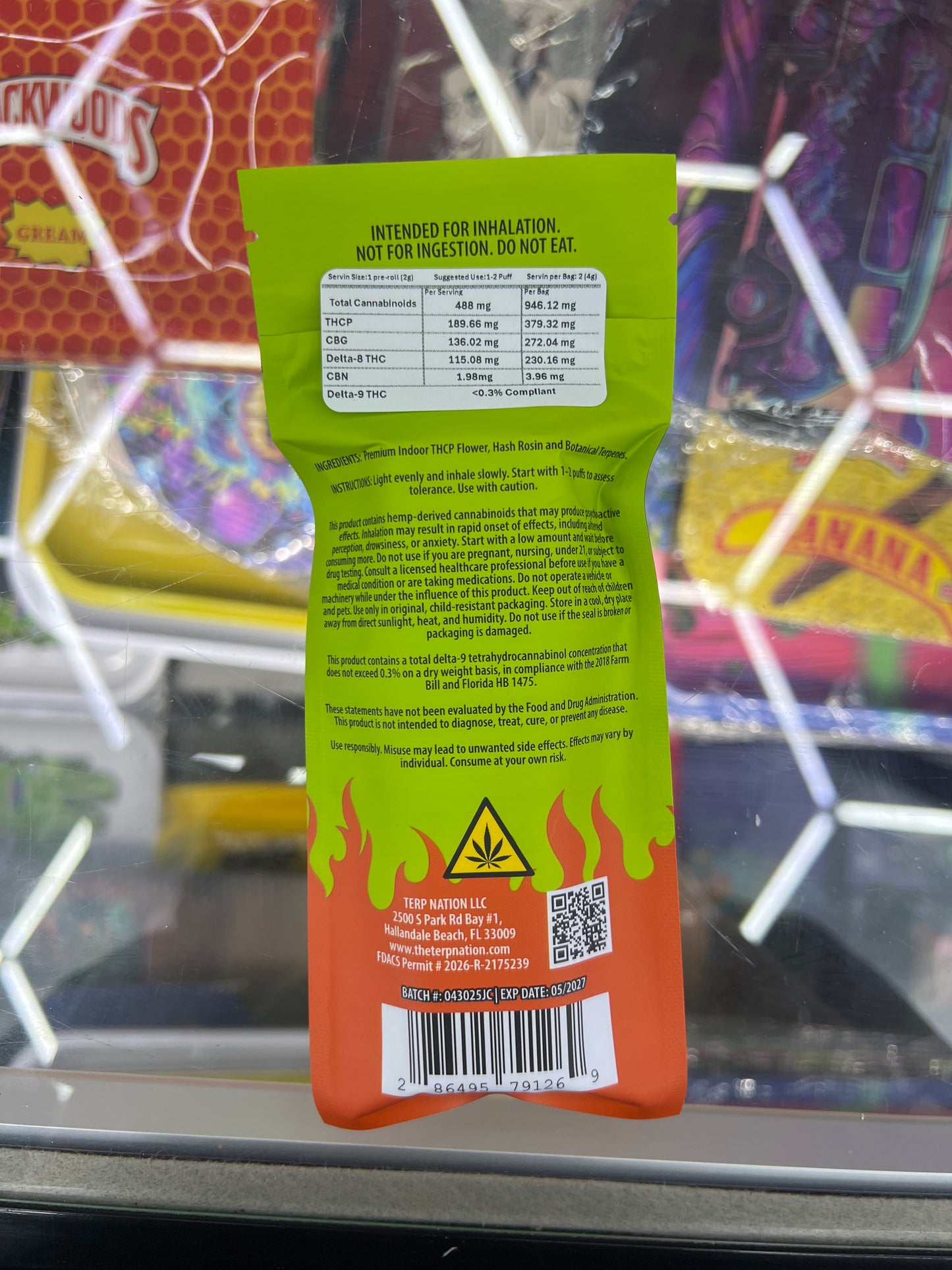 SMAK’D THCP HASH HOLE 2gx2ct Jungle Cake Sativa