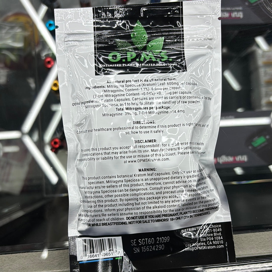 Opms thai kratom 60cap
