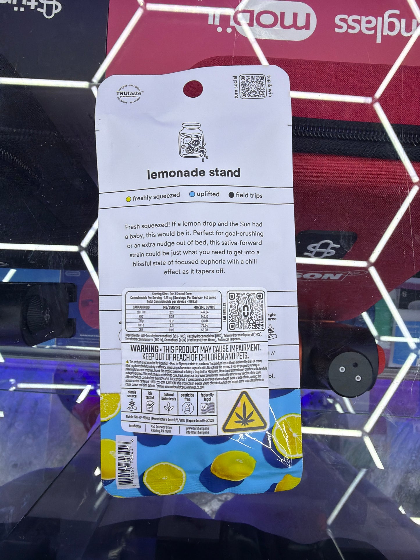 Turn Thcp botanica blends 2g disposable Sativa lemonade stand