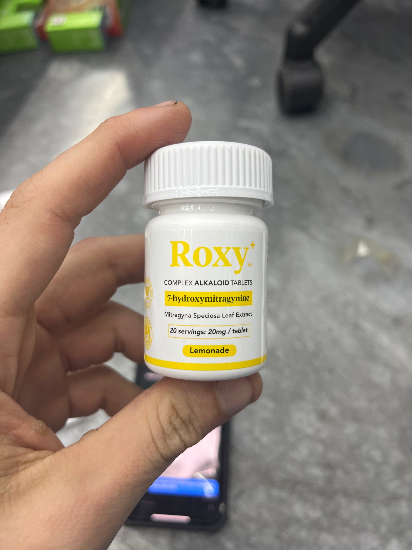 Roxy complex alkaloid tablets 20servings 20mg lemonade