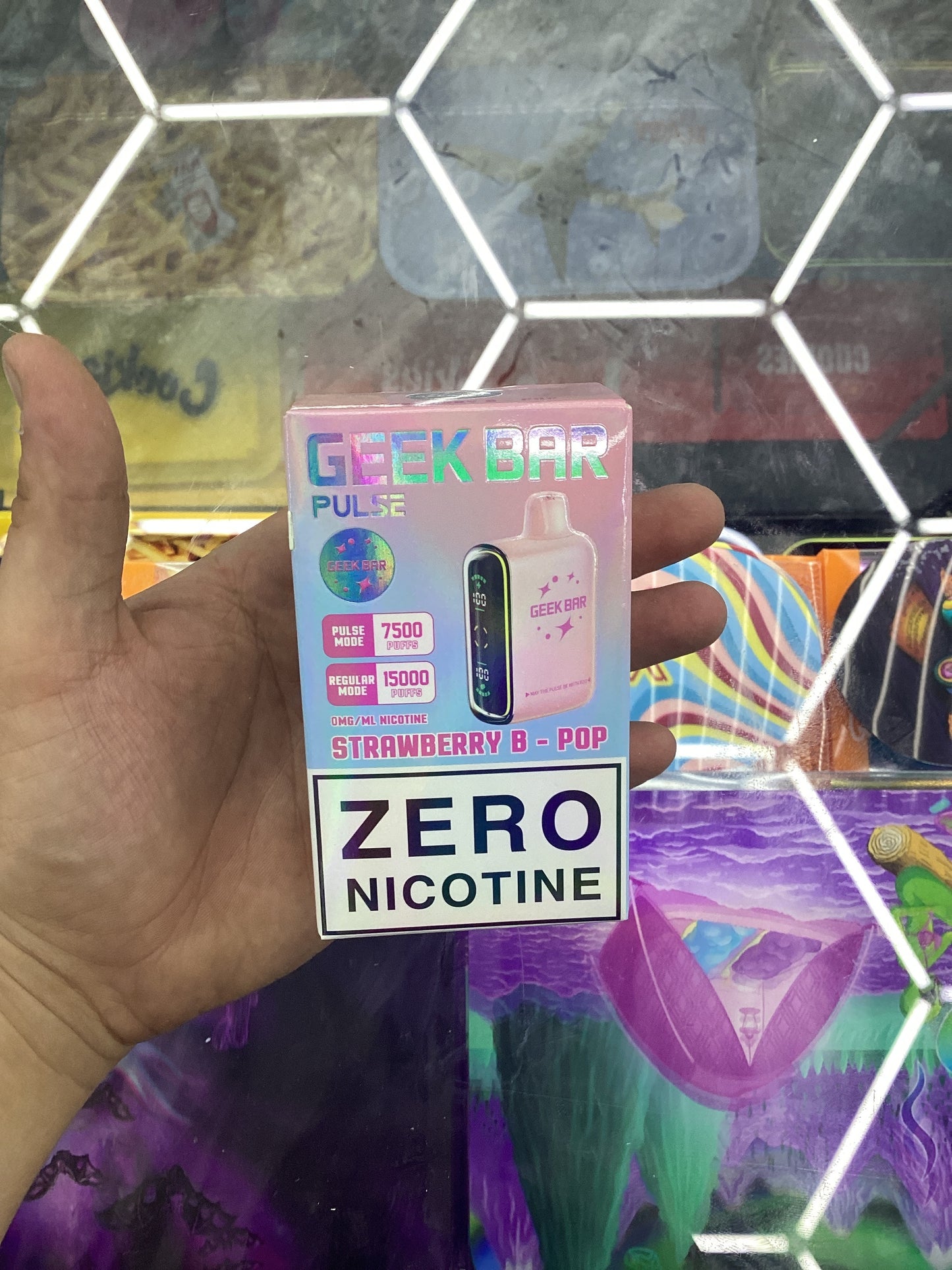 Geek bar strawberry b=pop zero nicotine