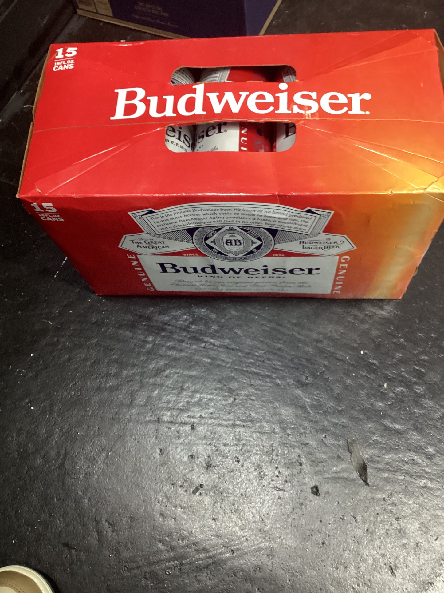 Budweiser 15 pack cans 16 oz