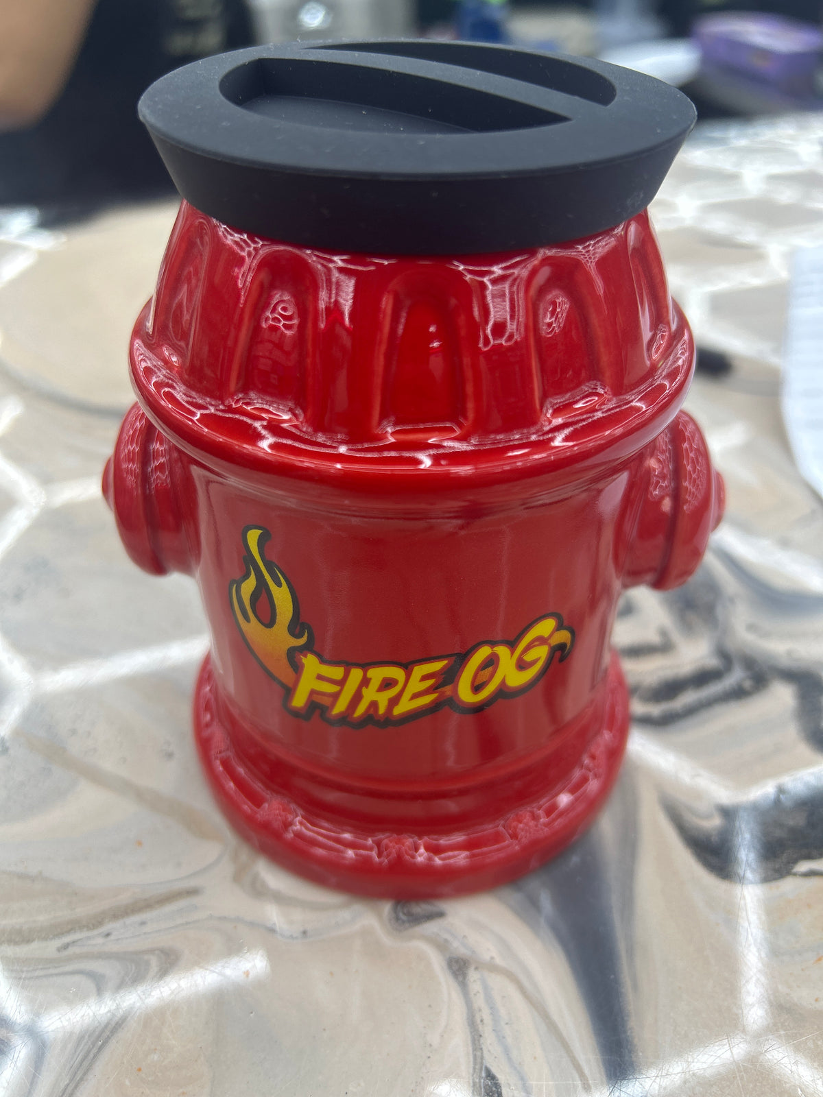 Fujima ceramic storage jar 5”fire hydrant