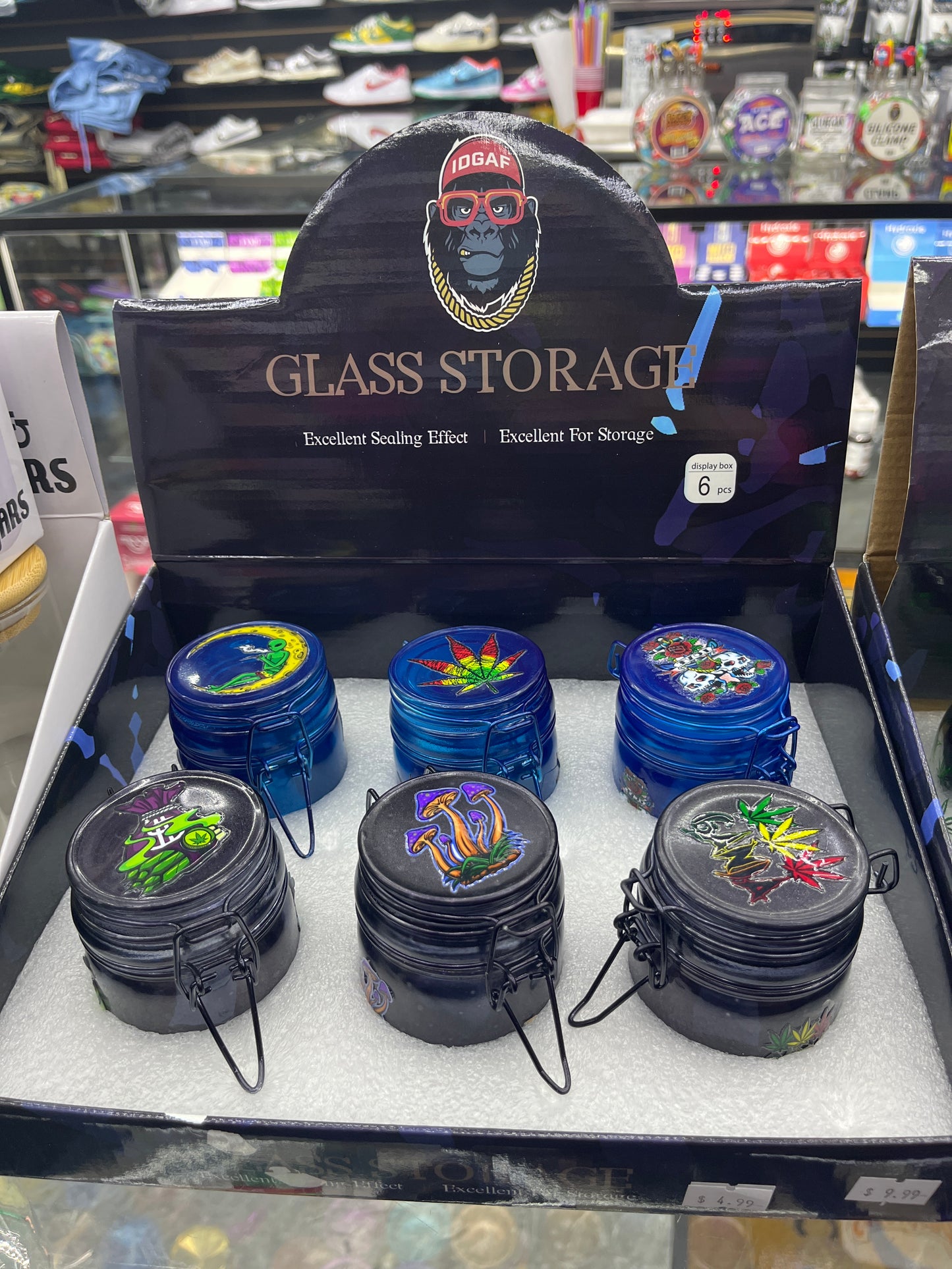 Idgaf glass storage