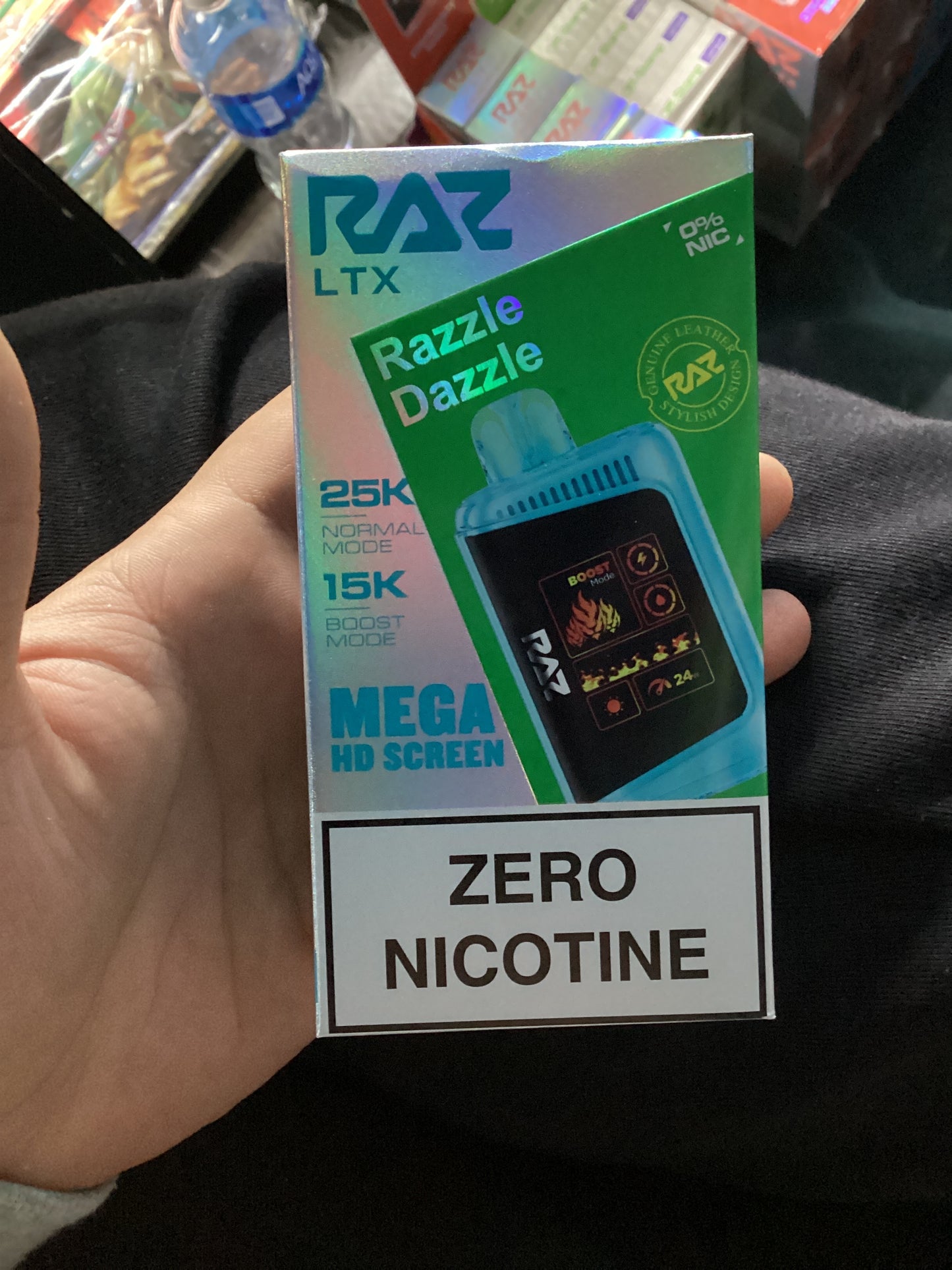 Raz LXT zero nicotine razzle dazzle