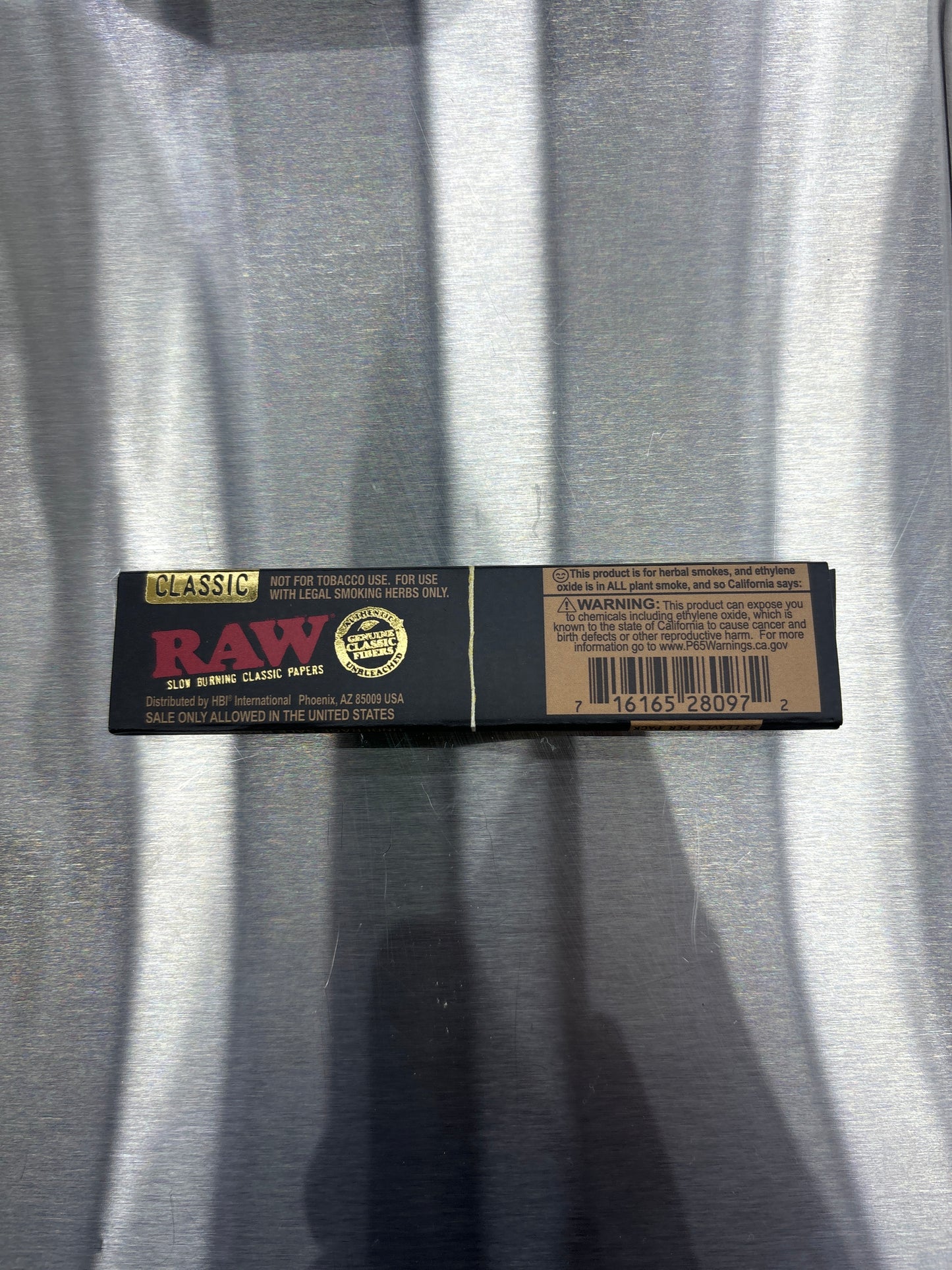 Raw classic black king size slim