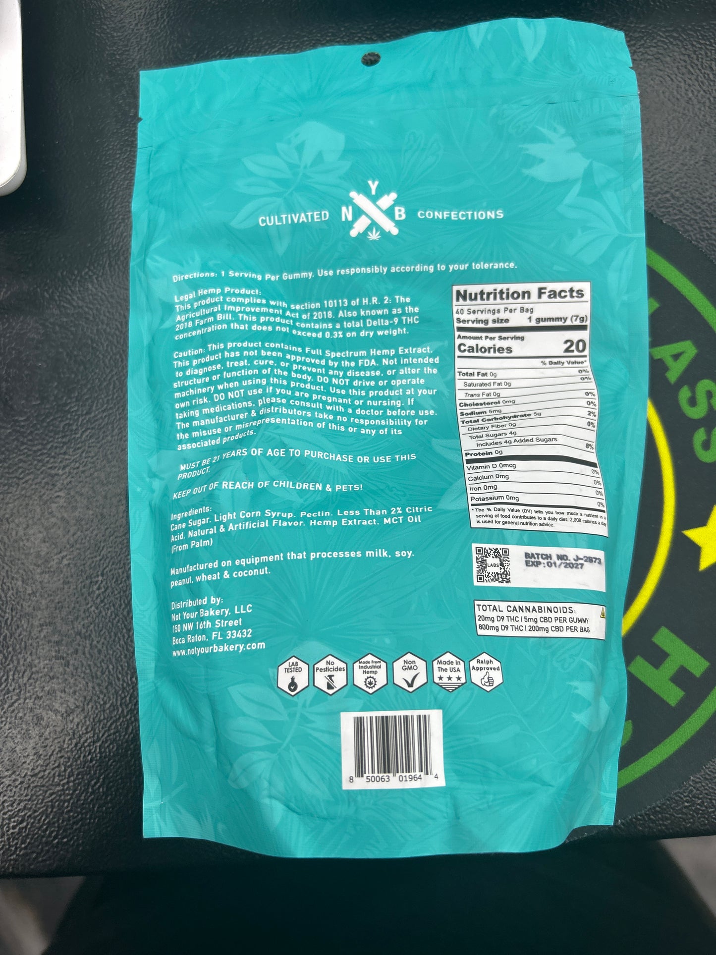 NYB jelly pure thc D9xp LR gummies 1000mg 40ct blue razz jam indica