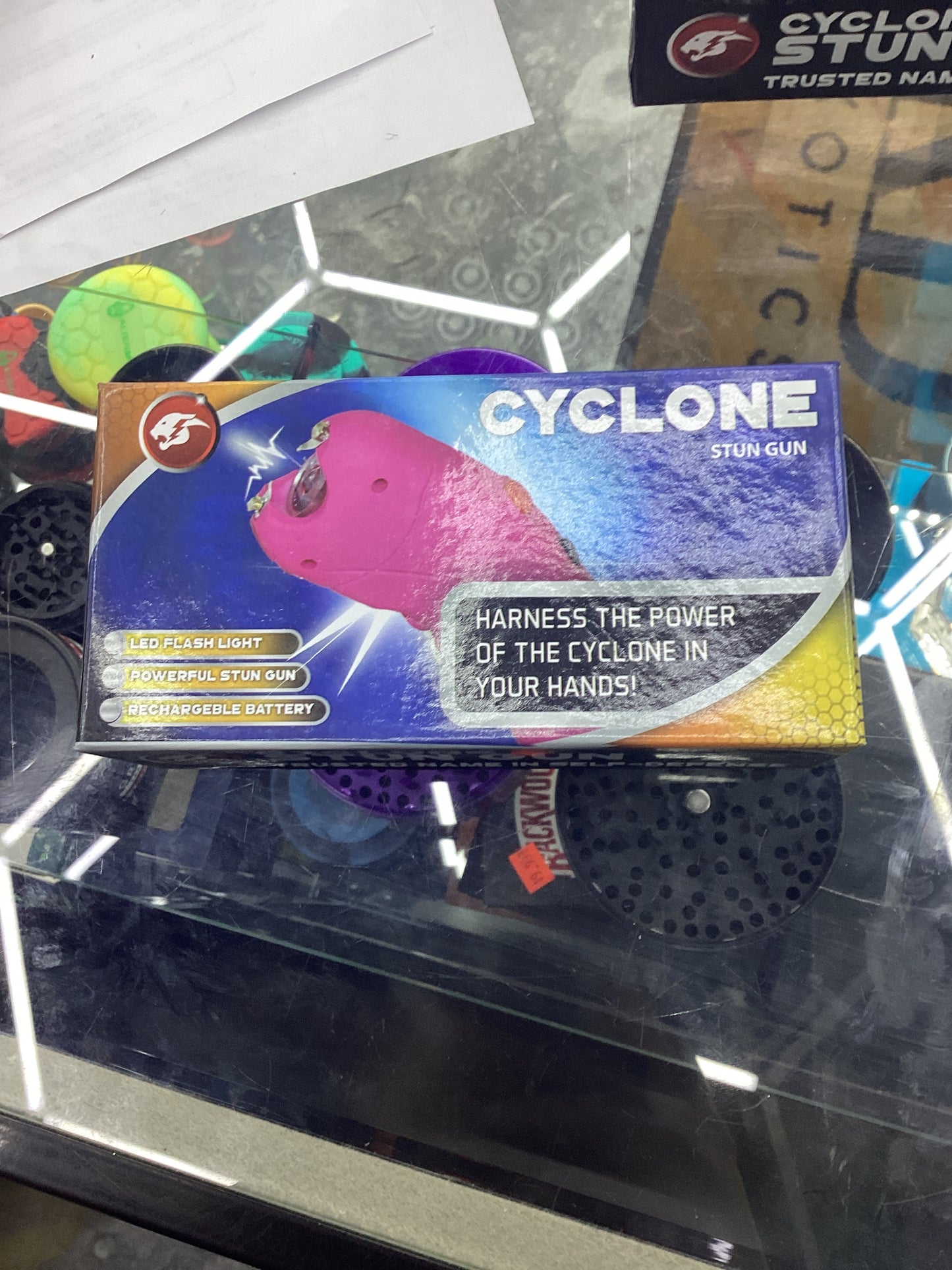 Jaguar cyclone stun gun pink