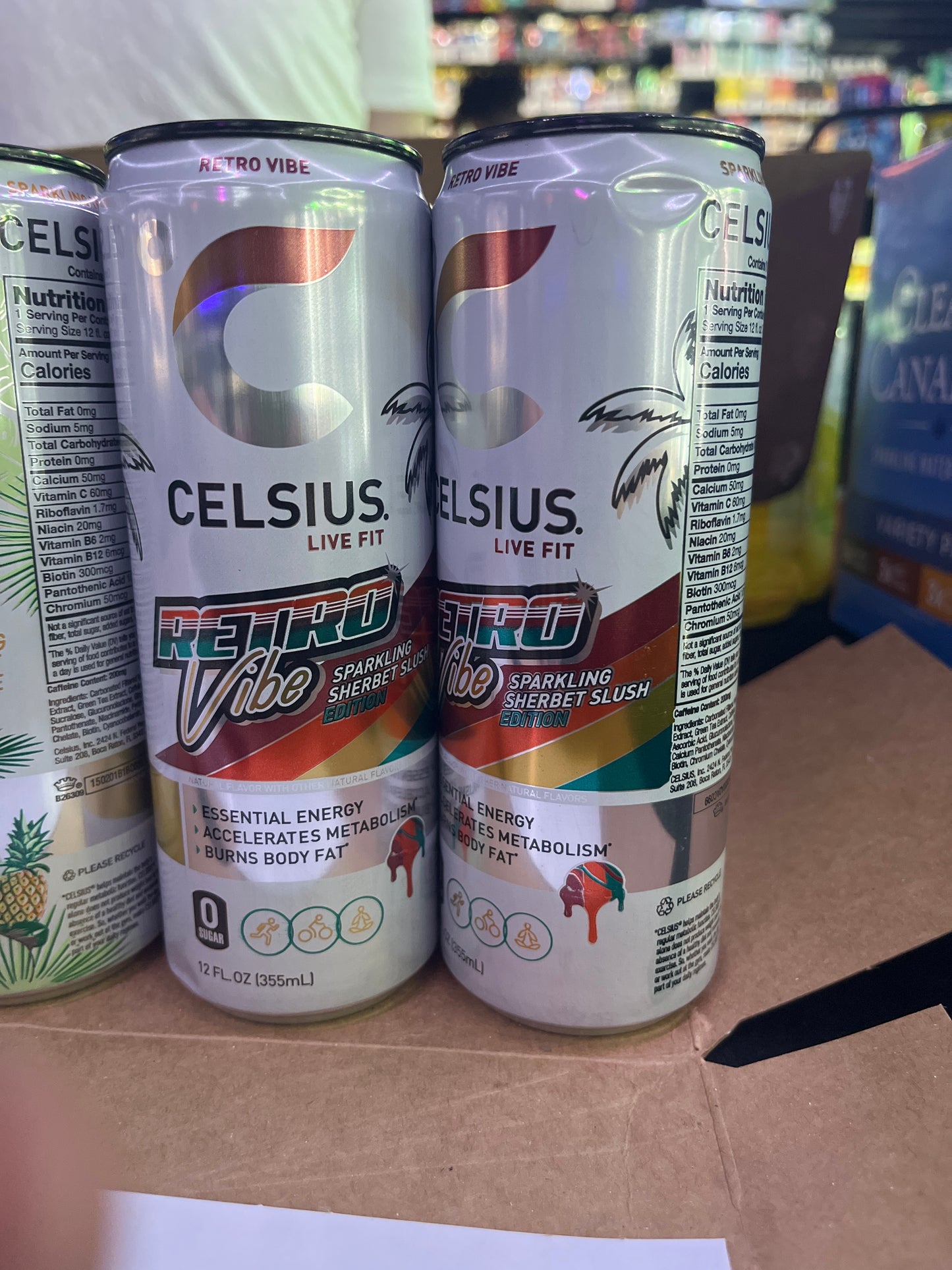 Celsius retro vibe sparkling sherbet slush 12oz
