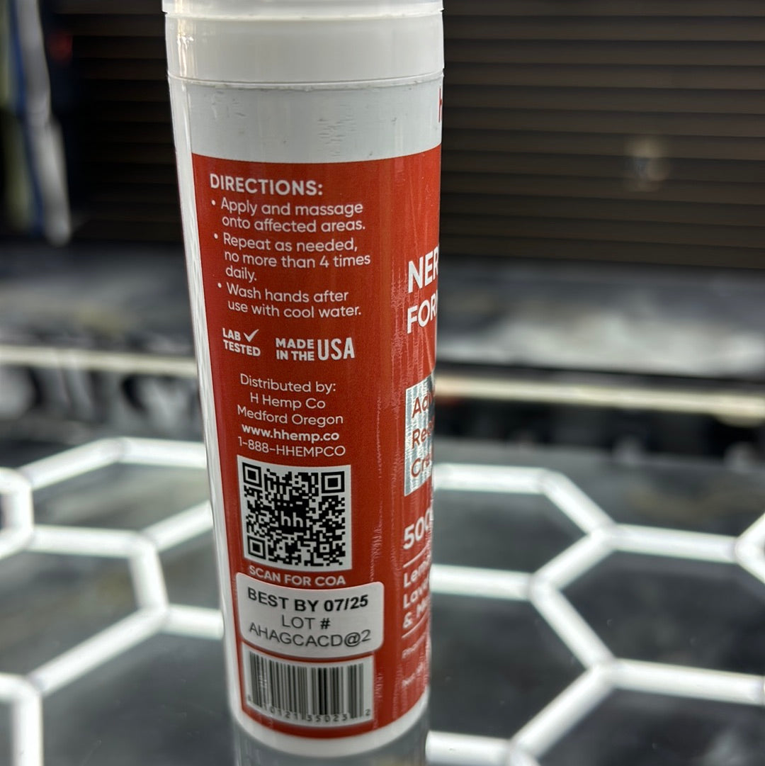 Hemp co advanced recovery cream, 5000 mg lemon, lavender and menthol