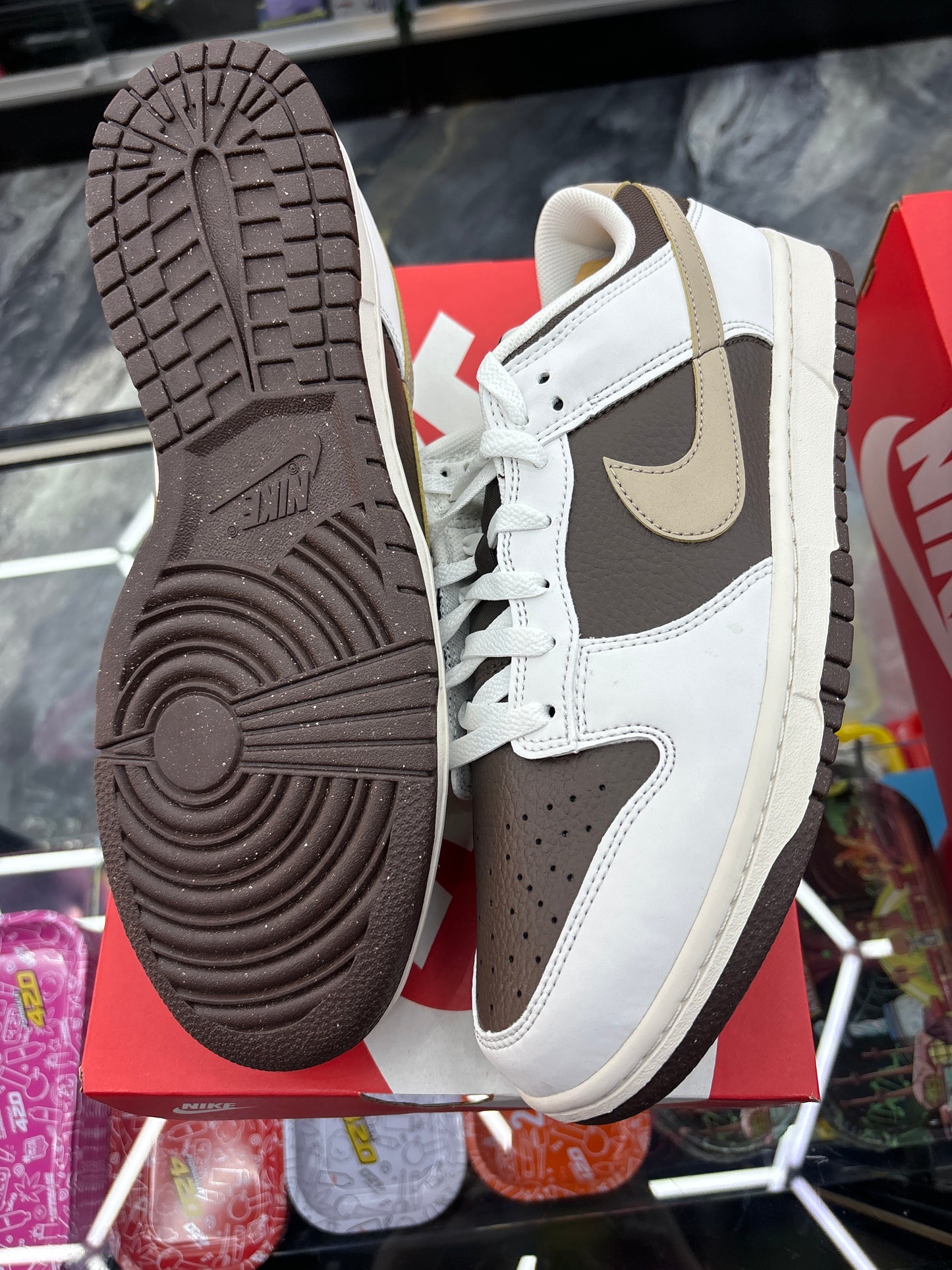 Nike dunk low nn summit white khaki size 11M