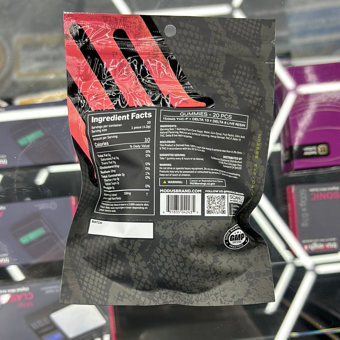 Modus knockout blend 3.0 berry bite sativa , 3000 MG