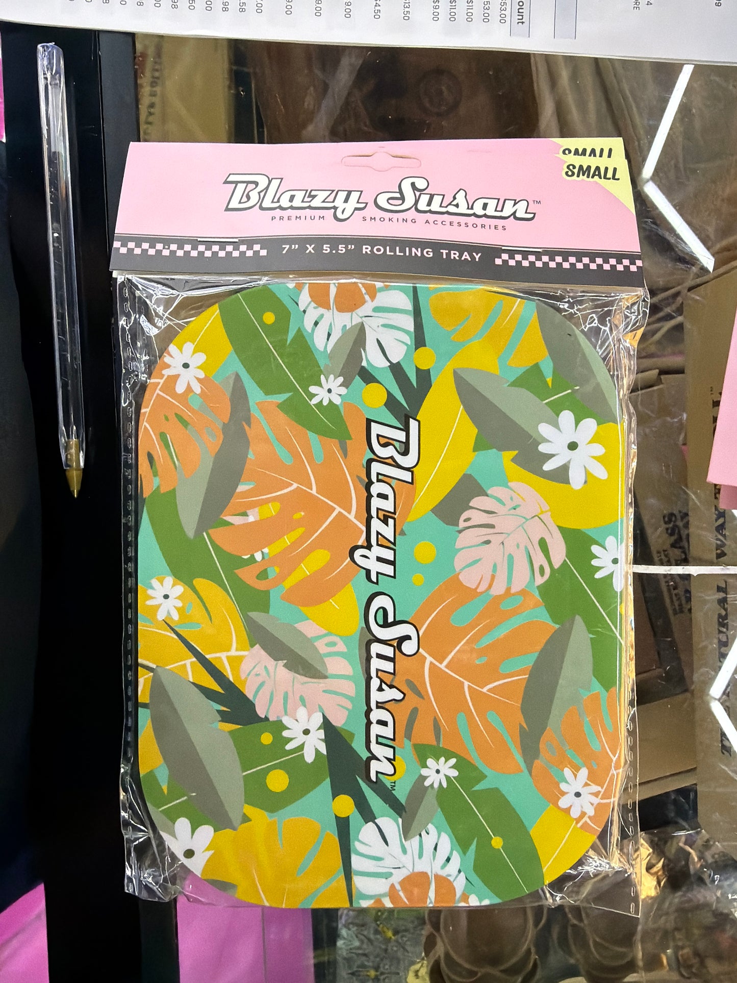 Blasy Susan Metal Tray Summer Trees