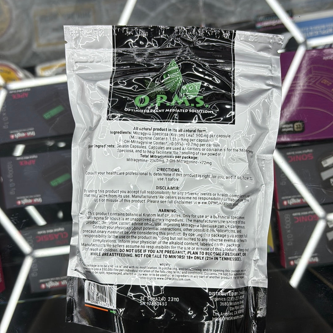 Opms malay kratom 240 capsules