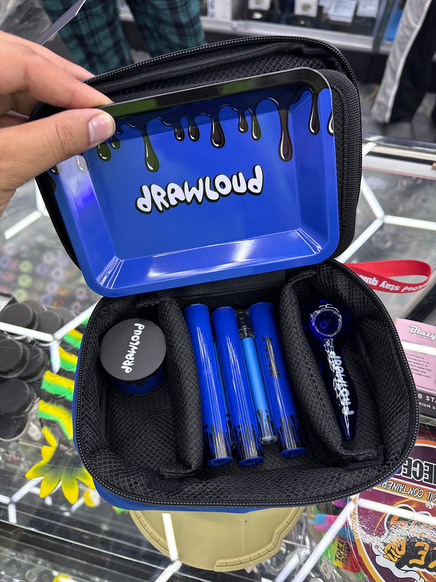 Trey set blue drawloud