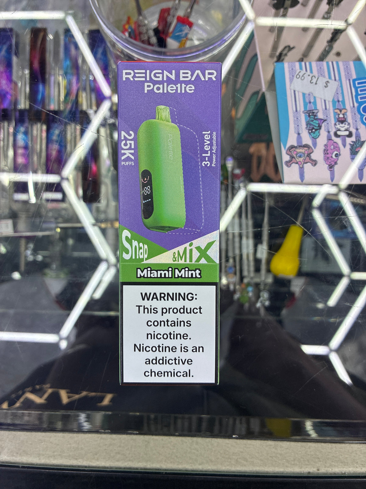 Reign bar palette snap & mix 25k puff miami mint