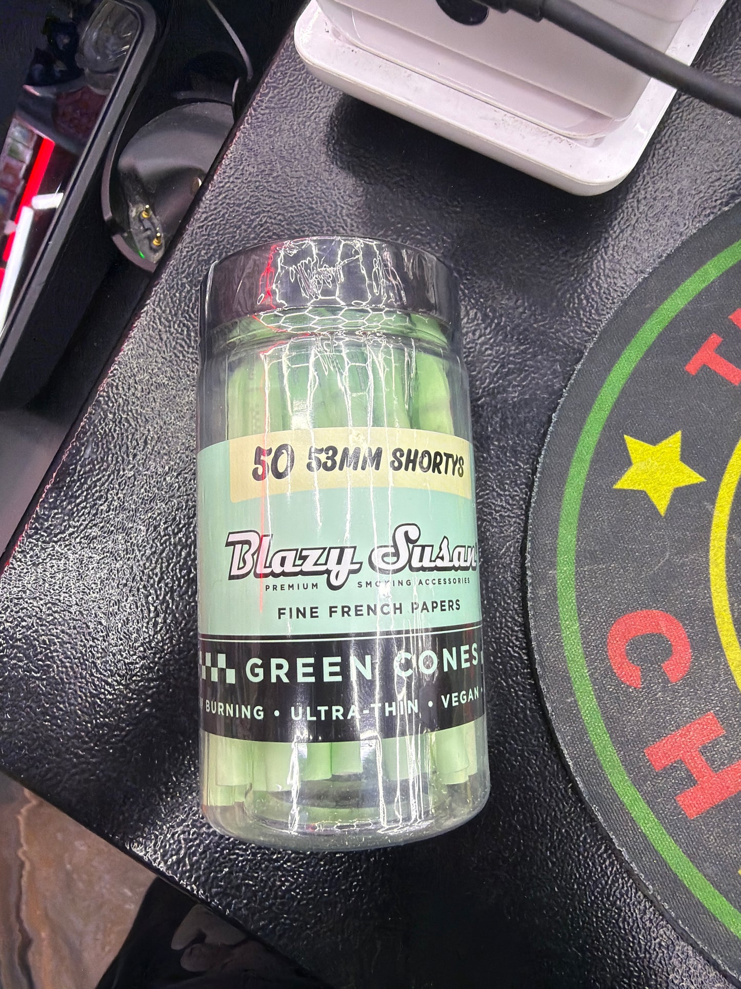 Blazy Susan 53mm shortys green 50 pack