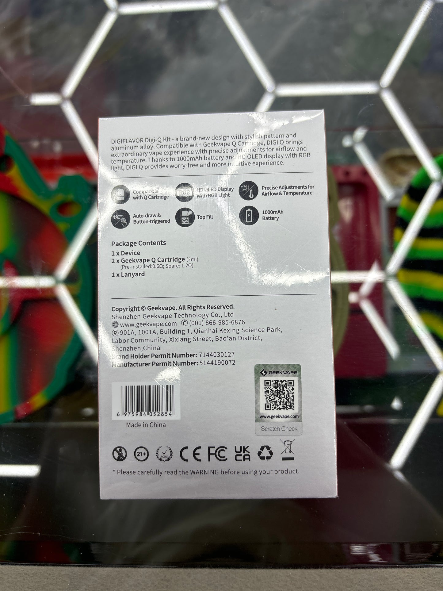 Geekvape digi q kit purple and green